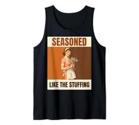 Seasoned Like The Stuffing Retro Cook Humor Tank Top