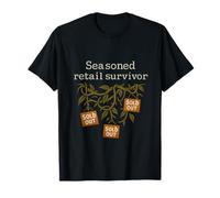 Seasoned Retail Survivor Jungle Vines Humor T-Shirt