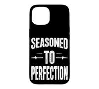 SEASONED TO PERFECTION Bold Typography for Food Lovers Case for iPhone 15