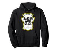 Seasoned With Grace Colossians 4:6 Christian Condiments Pullover Hoodie