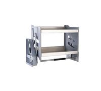 Seasoning Bottles Storage Rack - Stainless Steel Pull Down Kitchen Shelf Organizer, 30kg Weight Capacity for Wall Cabinets