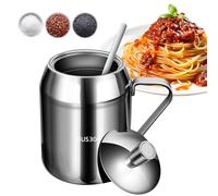 Seasoning Containers, 500ml Storage Canister with Lid and Spoon, Compact Organizer FOR Kitchen Use, Transparent Material with Easy Access Pantry Storage Bowl for Sugar Salt Tea Candy Ghee Nuts