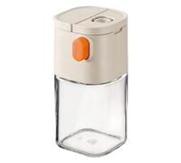 Seasoning Jars - 2.68 x 2.56 x 5 Inches Salt And Pepper Shakers, Salt Dispenser With Double Nozzle | With Double Nozzle, for Pepper Vanilla Extract Sugar Powder Kitchen Pantry Cabinet Camping Travel