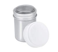 Seasoning Shaker,Powder Sugar Shaker,Popcorn Salt,Stainless Steel Powder Shaker Pot Cocoa Sugar Coffee Pepper Spice(L)