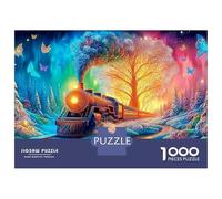 Seasons Clover 1000 Piece Recycled Cardboard Fantasy Forest Cabin Premium Puzzle, Educational Game 12+, Decompression & Personalised Gift 70x50cm/1000pcs