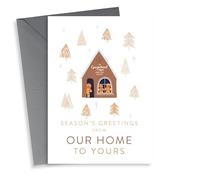 Season's Greetings from Our Home to Yours - Gingerbread Man House