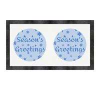 'Season's Greetings On Snowflakes' Pet Feeding Mat (PM00026848)