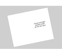 Season's Greetings Printed Inserts for Greetings Cards -A6