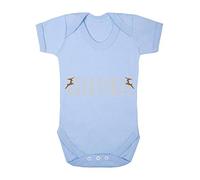 Seasons Greetings Style 2 Reindeer Baby Grow Vest, 3-6 Months, Pastel Blue