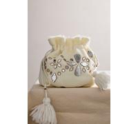 Seasons Sparkle Mini Gift Sack at Free People in Ivory Mirror