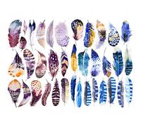 Seasonstorm Purple Feather Kawaii Aesthetic Pastel Art Agenda Journal Planner Stationery Stickers