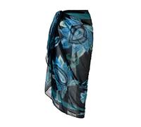 Seaspray Kerala Pareo Swimsuit/Swimwear Beach Dress Cover Up -(One Size, Blue)