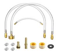 Seastar Hydraulic Steering Bleed Kit, with Leak-Proof Brass Connector & Quick Connection, Enhanced Version Marine Bleeder Tool for Boat Steering Systems Upgraded Cap Thread for Oil Injection & Exhaust
