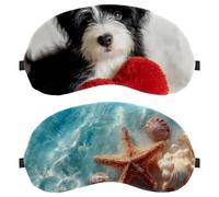 Seastar Shell 2-Pack Light-Blocking Soft Breathable Blindfold Sleeping Masks