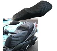 Seat Accessories For Y-AMAHA XMAX 125 250 400 2017 2018 2019 2020 2021 2022 Motorcycle Accessories Seat Covers Saddle Protect Cushions(Black- Silver)