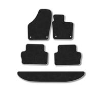 Seat Alhambra (2010+) [7 Seat] Car Mats Accessories Tailored Fit Carpet Floor Mats Non Slip Grey Trim Accessory Compatible Front Rear Set Anti Slip Full Coverage Granulated Backing Hand-Finished Clips