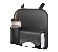 Seat Back with Drink Holder and Storage Space with Multiple Compartments, for the Back of the Car Seat for Truck, SUV, Van, Motorhome, Travel and Vehicle Interior