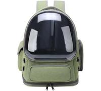 Seat Bag Transparent Pet Cat Carrier Bag Outdoor Travel Backpack For Cats Small Dogs Breathable Carrying Supplies Motor Pannier(Green)