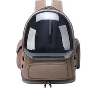Seat Bag Transparent Pet Cat Carrier Bag Outdoor Travel Backpack For Cats Small Dogs Breathable Carrying Supplies Motor Pannier(Kaki)