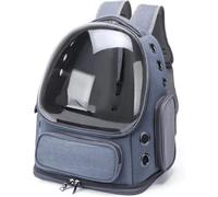 Seat Bag Transparent Pet Cat Carrier Bag Outdoor Travel Backpack For Cats Small Dogs Breathable Carrying Supplies Motor Pannier(Blue)