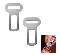 Seat Belt Buckle,2 PCS Metal Car Seat Belt Restraints Connector,Cat Pet Dog Auto Attachment Buckle,Durable Pet Car Seatbelt Lock,Car Seat Belt Buckle for Cat Pet Dog