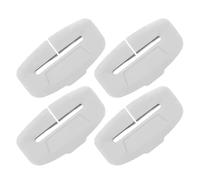 Seat Belt Buckle Guard Cover, 4 Pieces Silicone Car Seatbelt Insert Protector, Reusable Silent Dustproof Seat Belt Buckle, for Automotive Sedan Suv Rv Truck