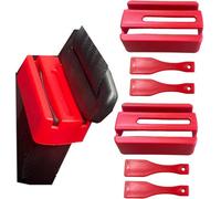 HowseHold Seat Belt Buckle Guard Cover 2 Pack & 4 Release Keys | Universal Fit, Prevents Kids & Disabled Passengers Unbuckling Seat Belts (2x Red Buckle Guards) Sea Belt Lock