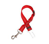 Seat Belt for Dogs In cars UK,Adjustable Elastic Bungee, Strong Durable Dog Car Harness - 360 Degree Swivel Attach Won't Twist, Reflective, Easy to Use (RED)