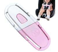 Seat Belt Locks Kids - 13x4x1cm Adjustable Strap, POM Safety Chest Harness Clip, Anti Escape Car Lock | Secure Child Seat Clip for Strollers, High Chairs, Schoolbags, Travel and Car Use