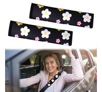Seat Belt Pads,2 Pcs Seatbelt Covers,Daisy Seat Belt Covers for Kids Adults,Breathable and Skin-Friendly Car Seat Belt Cover for Head and Neck Support
