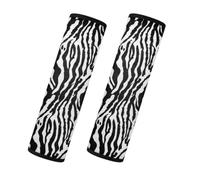 Seat Belt Pads Seatbelt Covers Seat Belt Covers 21.6x29.7cm/6 Pcs | Soft Flannel Backpack Cover Protector Multifunctional Accessories Car Seatbelt Comfort Pads Universal,Zebra Stripe Black