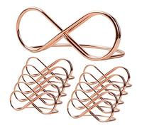 Seat Card Table Numbers Cards, Pack of 30 Place Card Holders Table Number Rose Gold Alloy Metal Reserved Message Display Stand
