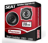 Seat Corboda Front Dash speakers Pioneer 4" 10cm car speaker kit 210W