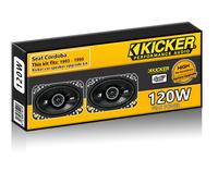 Seat Cordoba Rear Shelf Speakers Kicker 4x6" car speaker upgrade 120W