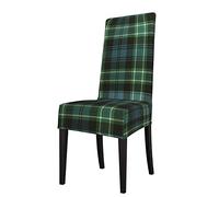 Seat Cover For Chair Green Tartan Dining Room Chair Covers Slipcovers Stretch Washable Chair Protector