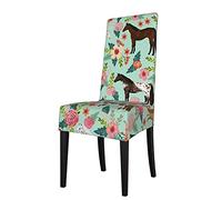 Seat Cover For Chair Horse Multi Coat Floral Horses Mint Dining Room Chair Covers Slipcovers Stretch Washable Chair Protector