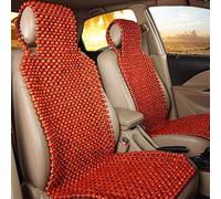 Seat Cover Made of Wooden Beads, Seat Cover Wooden Balls, Massage Car Seat Cover, Seat Mat, Natural, 45 x 130 cm