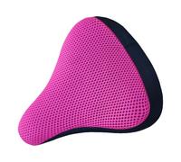 Seat Cover - Soft Padded Elastic Cushion, Breathable Ergonomic Design, Non-Slip Saddle Protector for Mountain Bikes, Road Bicycles, Folding Bikes, Indoor and Outdoor Cycling, hot pink, Siehe