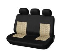 Seat Covers 1PCS For Duster 1 2010 2011 2012 2013 2014 2015 Car Seat Covers Set Universal Fit Most Car Covers With Tire Detail Seat Protectors(Beige back part)