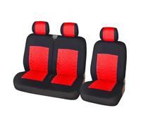 Seat Covers Car Seat Cover For Transporter/Van, Universal Fit With Artificial Leather,Truck Interior Accessories Car Seat Cover(RED polyestor)