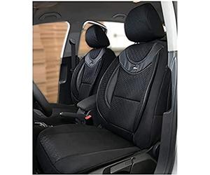 Seat Covers for Car Seats Compatible with VW T5 Transporter 2003 Driver and Passenger Seat Protector Seat Cover FB:G102 (Black)