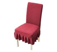 Seat Covers for Dining Chairs | Soft Removable Washable Elastic Protector | Chair Protectors for Home, Banquet, Wedding, Party, Christmas, Valentine's Day, Easter, Holiday, Bench and Furniture
