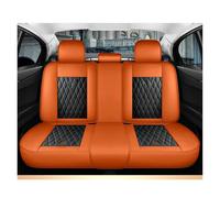 Seat Covers Full Set For Hyundai For Accent For Santa For Creta For Tucson 2019 For Kona For Getz For IX35 Car Seat Covers Leather Parts Front Seat Covers(Black Orange Rear)
