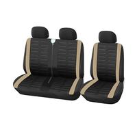 Seat Covers Full Set For Master For Trafic Universal Car Truck 2+1 Type Split Seat Cushion Cover Protective Seat Four Colors Front Seat Covers(BEIGE)