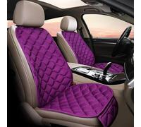 Seat Covers Set Car Seat Cover Front Fur Cushion Protector Pad Black Red Beige Grey Coffee Brown For Kadjar For F3 X45 Car Seat Covers Set(Purple)