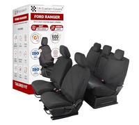 Seat Covers to fit the Ford Ranger 2012-2023 Waterproof, Heavy Duty, Seat Mounted Airbag Compatible, Durable, Easy to Fit - Tailored Drivers, Single Passenger & Rear Seat Covers