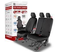 Seat Covers to fit the Ford Transit Connect 2014-2024 Waterproof, Heavy Duty, Seat Mounted Airbag Compatible, Durable, Easy to Fit - Tailored Drivers and Double Passenger Seat Cover