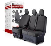 Seat Covers to fit the Ford Transit Custom 2013-2023 Waterproof, Heavy Duty, Seat Mounted Airbag Compatible, Durable, Easy to Fit - Tailored Driver & Single Passenger Seat Covers