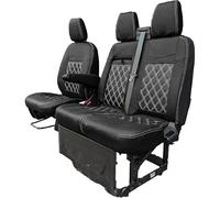 Seat Covers to fit the Ford Transit Custom 2013 to 2023 | Tailored Driver & Double Passenger | Leather Style to Fit the Ford Transit Custom Seat Covers [MUST HAVE FOLD DOWN TRAY]