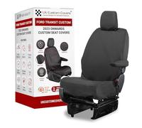 Seat Covers to fit the Ford Transit Custom 2023 Onwards | Waterproof, Heavy Duty, Seat Mounted Airbag Compatible, Durable, Easy to Fit | Tailored Drivers Seat Cover